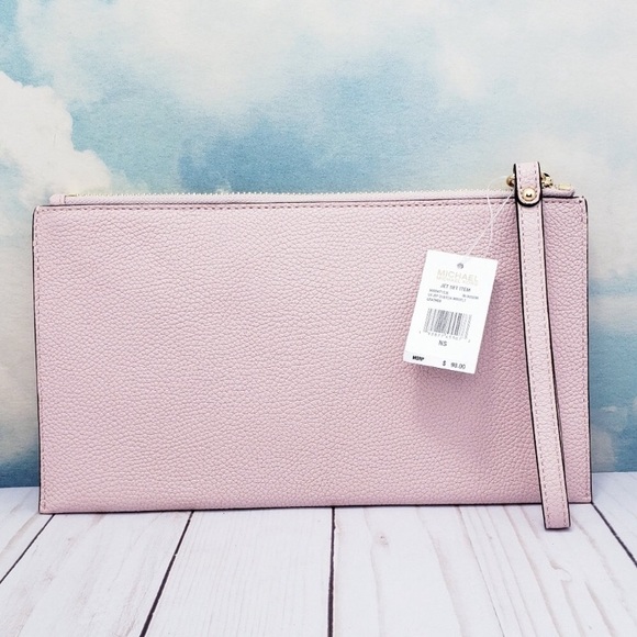 ❗️1 LEFT ❗️NWT MK Large Jet Set Clutch Wristlet - Picture 2 of 7